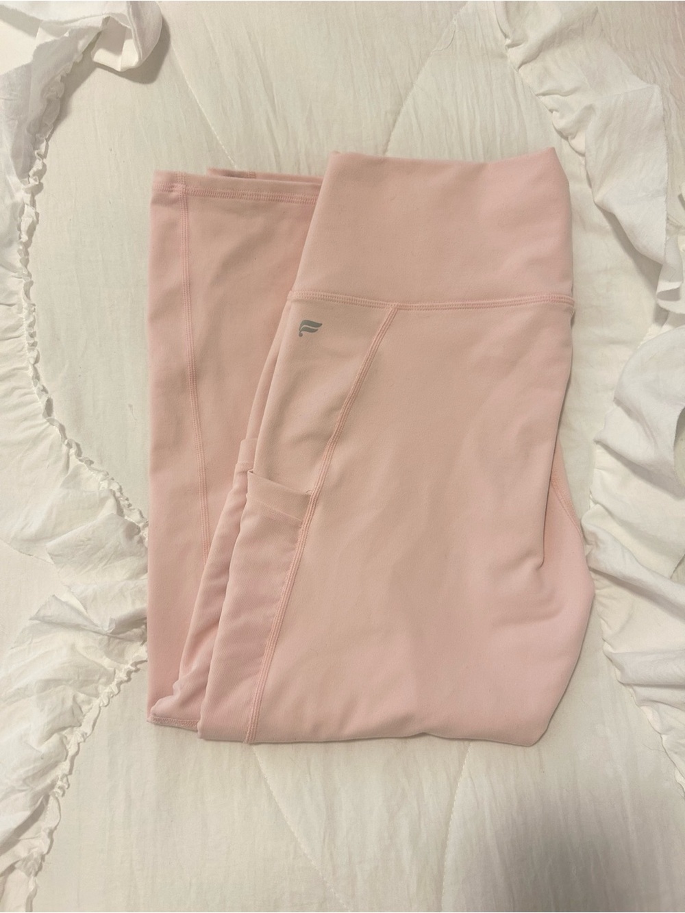 Fabletics Pale Pink capri leggings ballet core Pilates